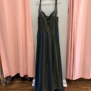Tiffany Blue/Green Iridescent Gown